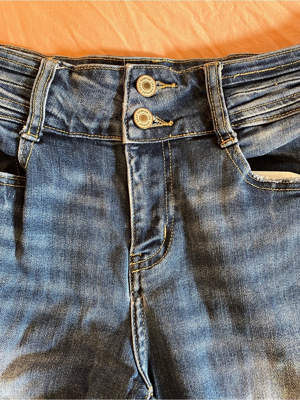 KanCan Skinny Jeans w/Distressing